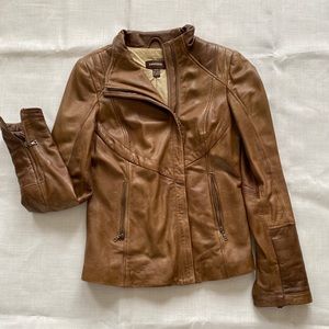 Danier Brown Leather Jacket